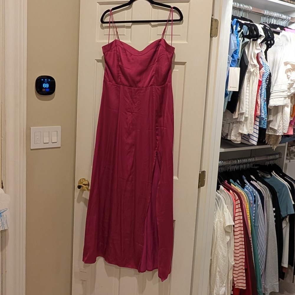 Abercrombie And Fitch The A&F Camille Maxi Dress NWT Pink Large